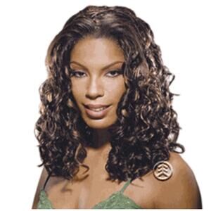 Synthetic Brown Curly Women's Wig - Elegant Brown